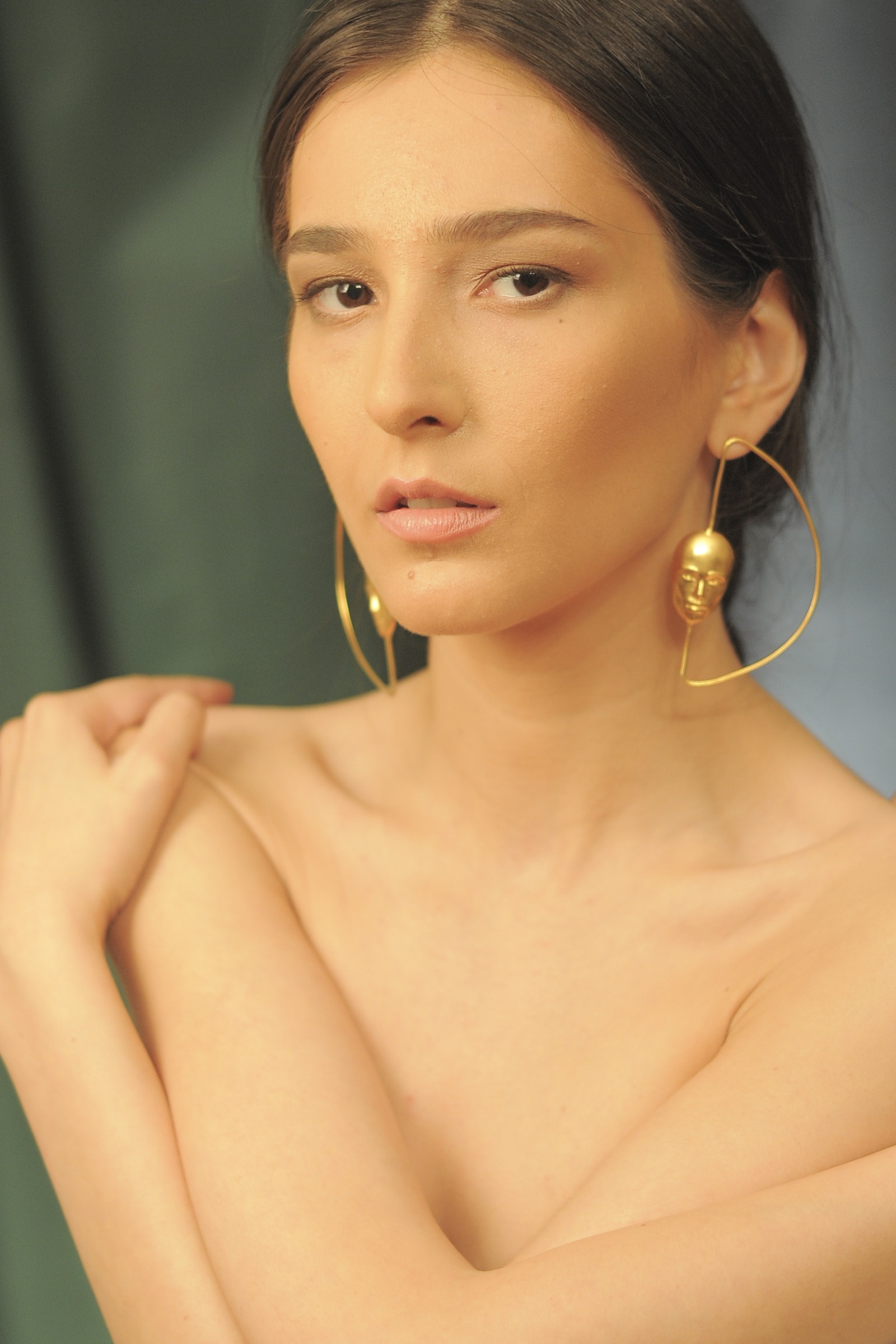 Halfmoon Earrings — worn